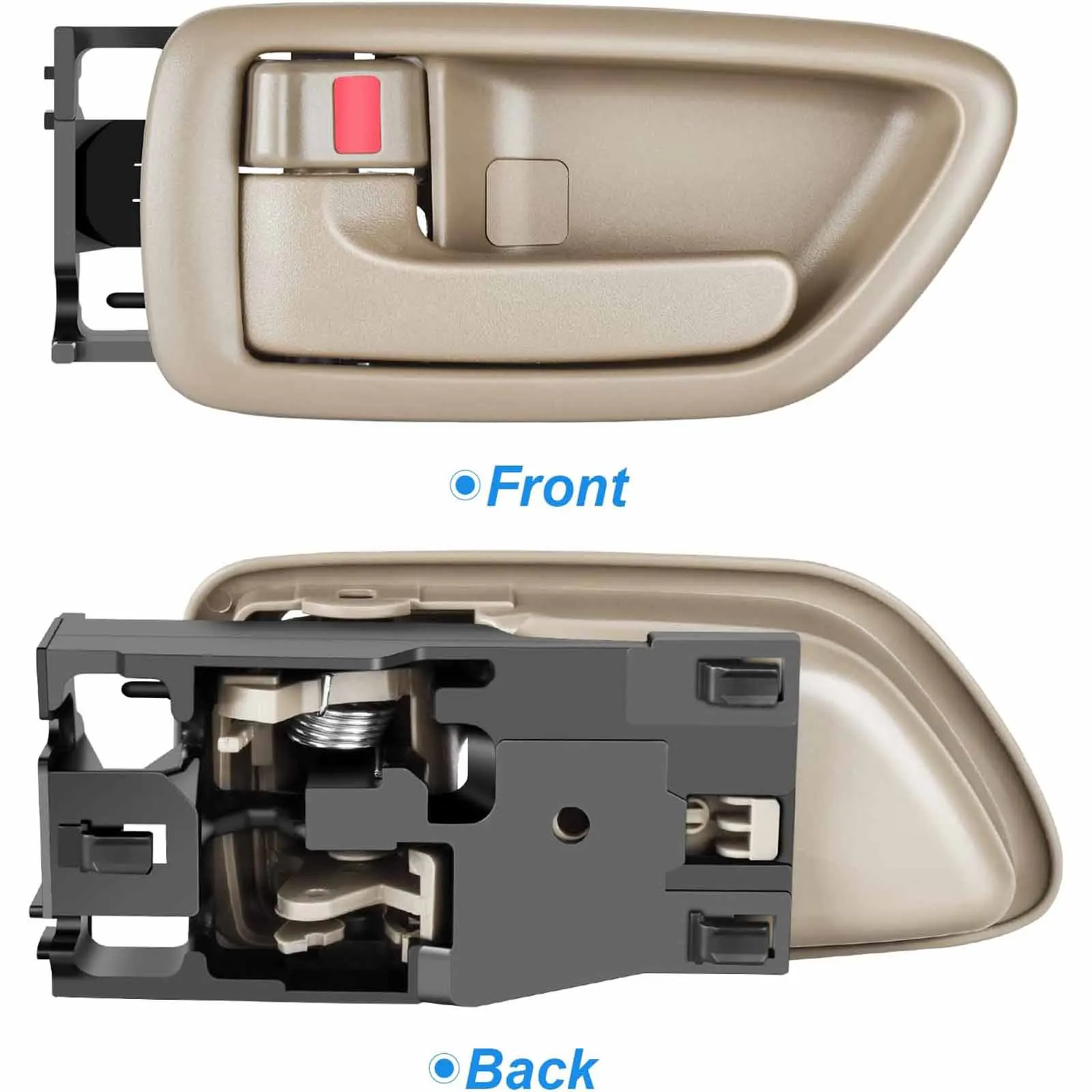 Beige/Gray Front Rear Left Right Inside Door Handle For Toyota Sequoia 01-07 Tundra 04-06 Avalon 00-04 69206-0C030 69205-0C030
