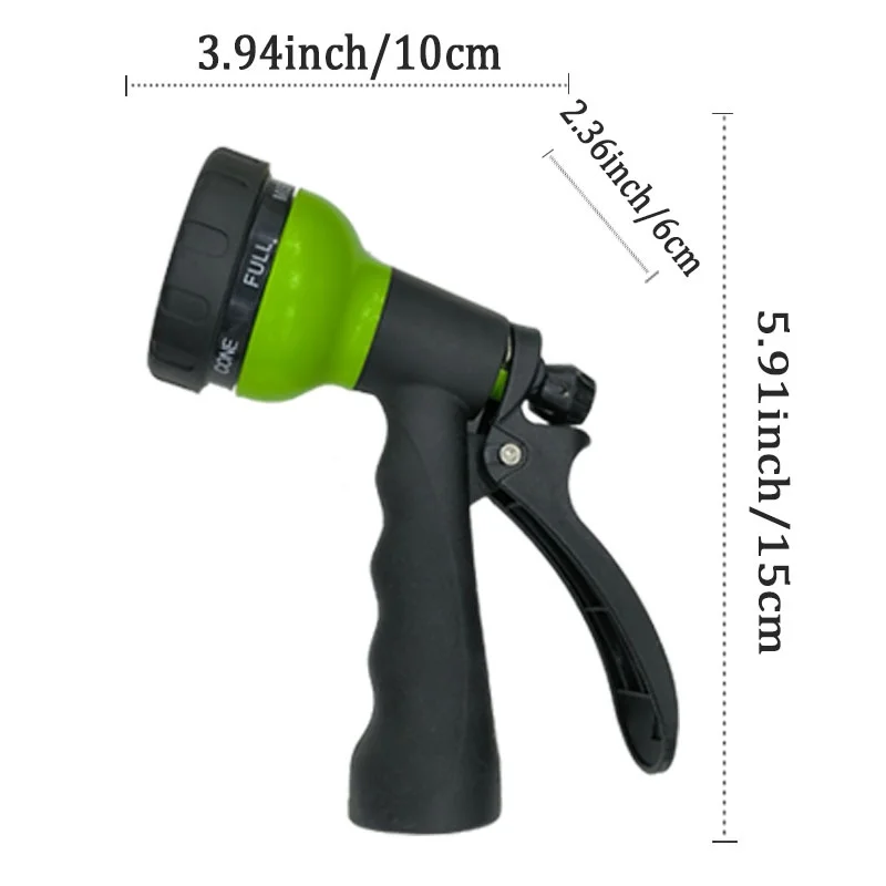 7 Function Water Gun High Pressure Spray Gun Garden Plant Flower Lawn Vegetable Irrigation Watering Car Washing Home Clean Tool