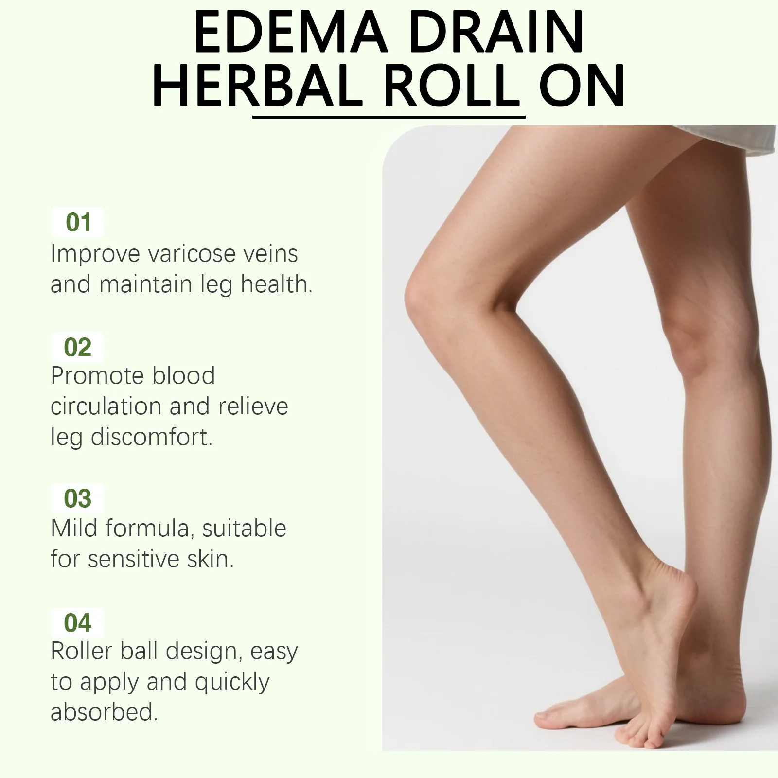 Varicose Vein Ease Liquid Roller Relieve Phlebits Reduce Spider Veins Legs Swelling Edema Improve Blood Circulation Health Care