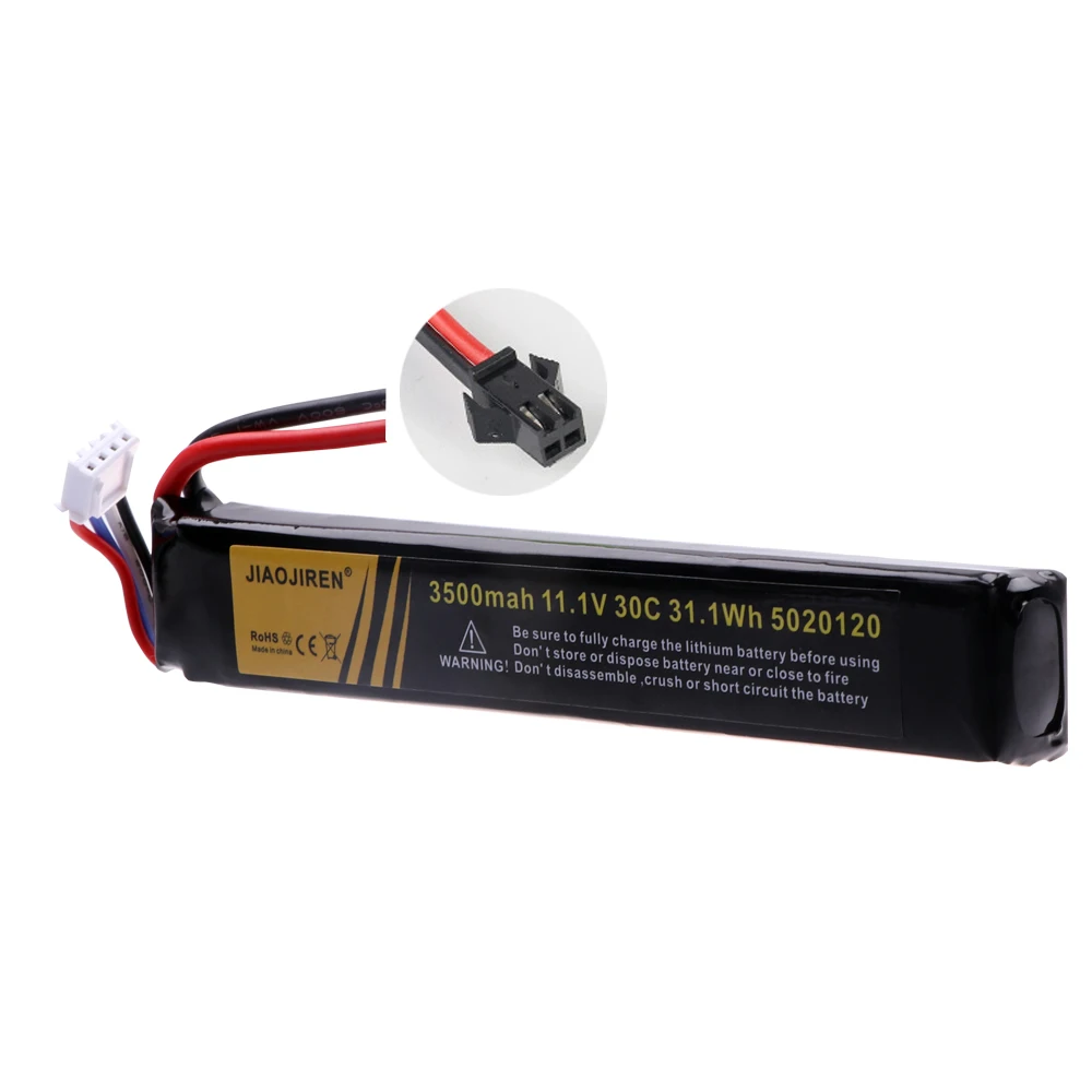 11.1V 3S 3500mAh 30C 5020120 RC pistolet na wodę Airsoft bateria LiPo do pistoletu pneumatycznego Airsoft BB pistolety zabawki elektryczne części