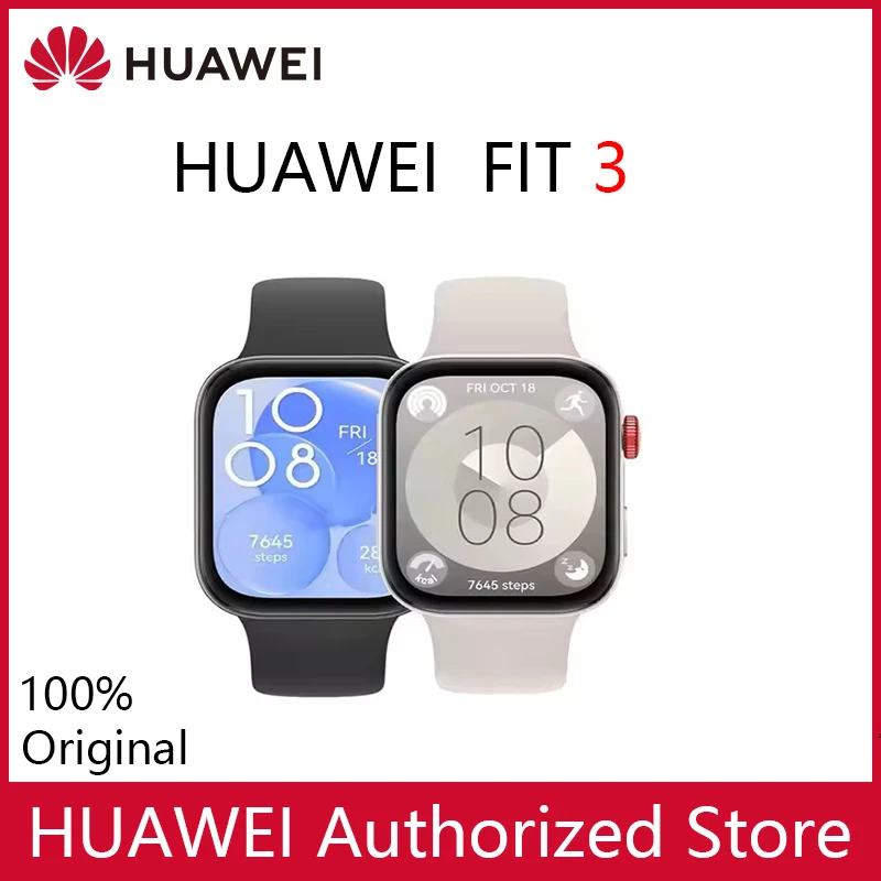 Умные часы HUAWEI FIT 3, 1,8-дюймовый AMOLED-дисплей, Bluetooth-вызов, сверхтонкий дизайн, прочный срок службы батареи