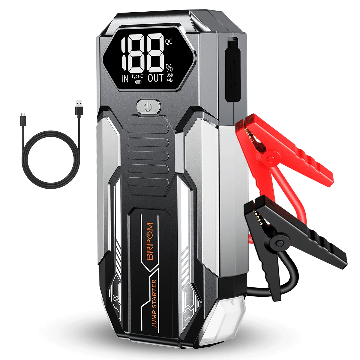 Arrancador de Coches Portátil de 12800mAh, 1000A de Pico, 12V, Batería de Arranque para Coche