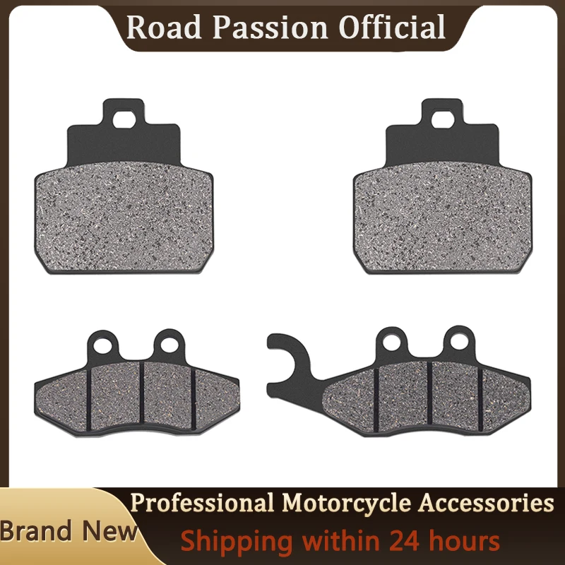 Road Passion Motorcycle Front and Rear Brake Pads for PIAGGIO X8 125 2004-2006 X8 125 250 ie 150 Street 2007 X9 250 2005-2006