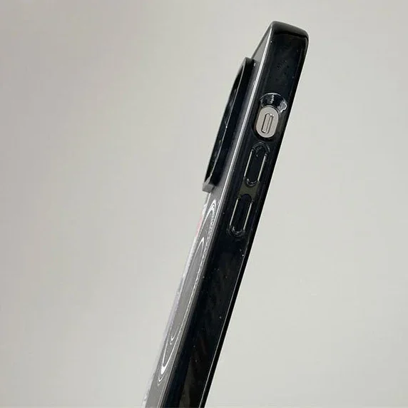 Casing kamera Retro versi 2.0 akrilik Upgrade Border, sarung ponsel untuk IPhone 11 12 13 14 15 16 Pro Max