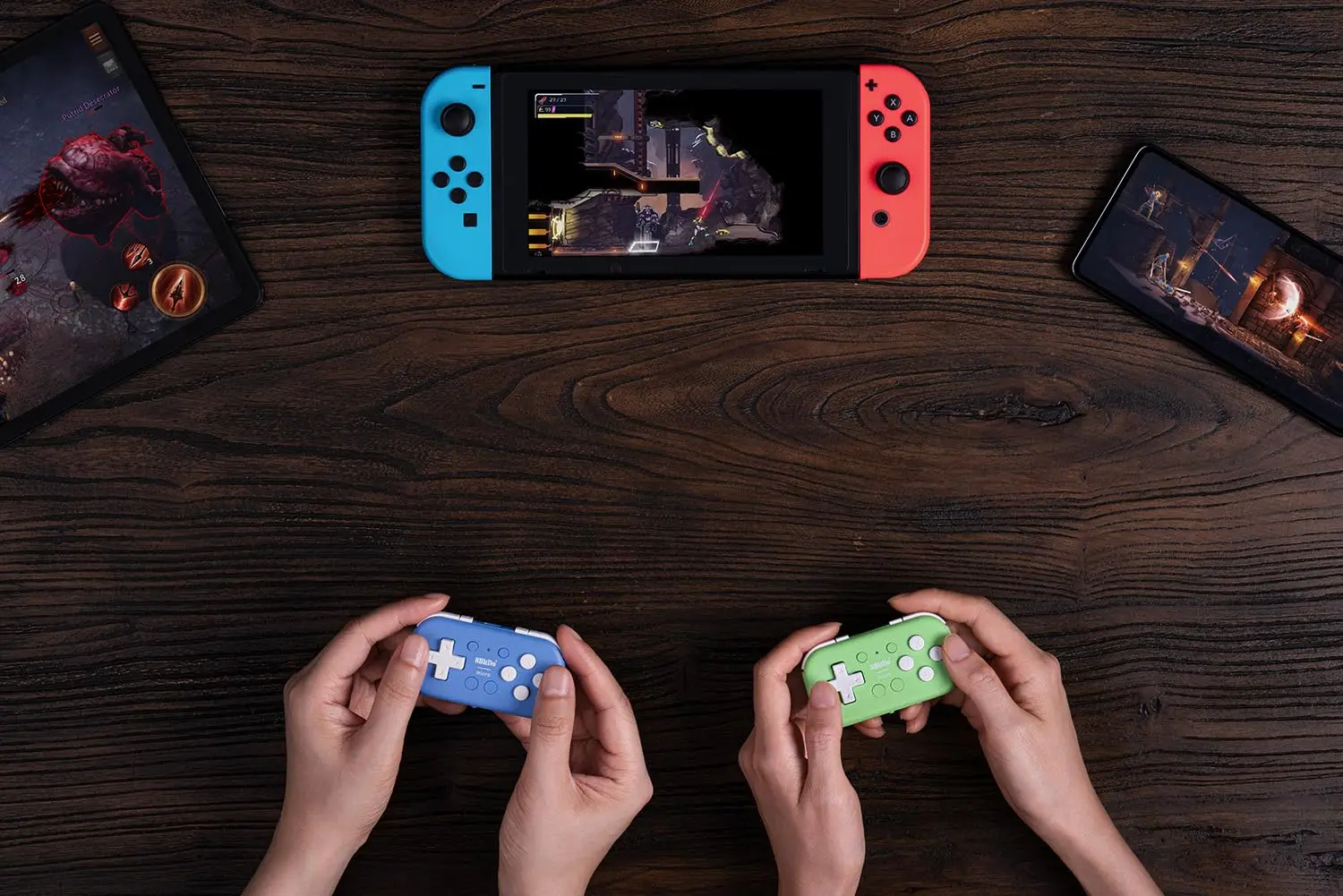 8Bitdo Micro Bluetooth Gamepad kieszonkowy Mini kontroler do gier do przełącznika, Android, i Raspberry Pi, obsługuje tryb klawiatury