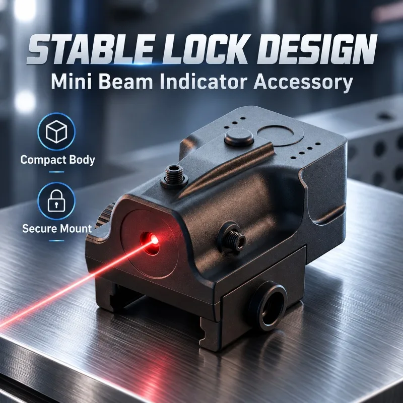 Hobby Model Assembly Accessory Mini Beam Indicator, Nylon Four-way Adjustable Kit with Stable Lock for Rail
