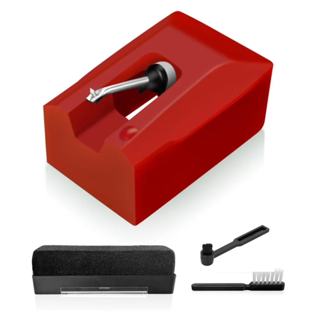 

ATN95E Replacement Stylus for Audio-Technica AT-LP120-USB AT93 AT95 Turntable, Diamond Record Player Needles Red