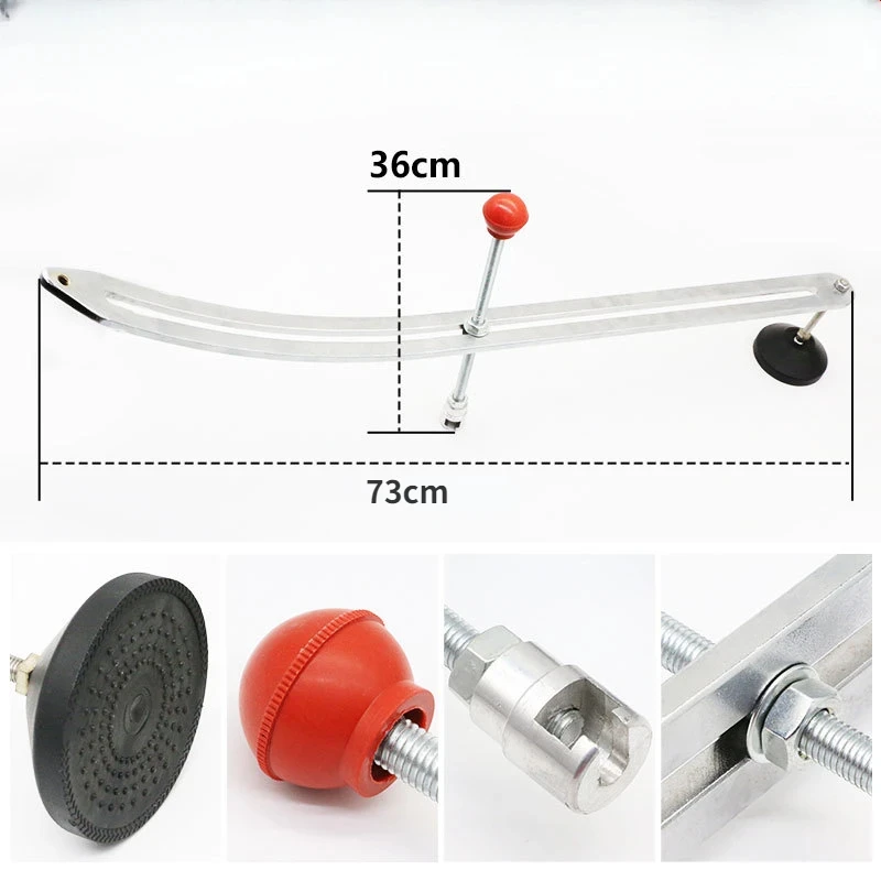 Imagem -02 - Car Dent Repair Extrator e Levantador Auto Fender Remoção de Danos Arc Crowbar Tools Kit Hook Rods Dent Repair Tools Peças de Reposição