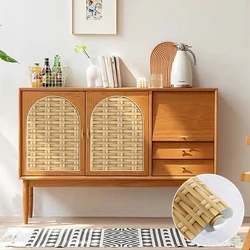 10m Home Decor 3d Rattan Wood Waterproof Self Adhesive Cabinet Stickers Pvc Peel And Stick Removable Wallpapers