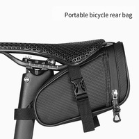 Brand New Bicycle Rear Bag Waterproof Bicycle Saddle Bag Portable Rear Bag Reflective Bike Leather Storage Bag Bike Accessories