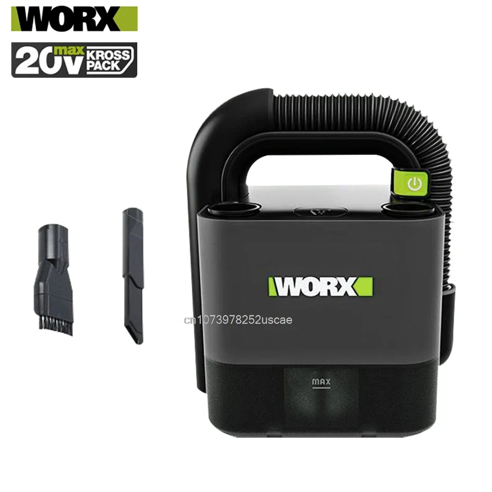 WORX WU030 0.5L Share Cordless Cube Vac Compact Vacuum for Jobsite, Garage, Car, Workshop Univeral 20V Green Battery Platform