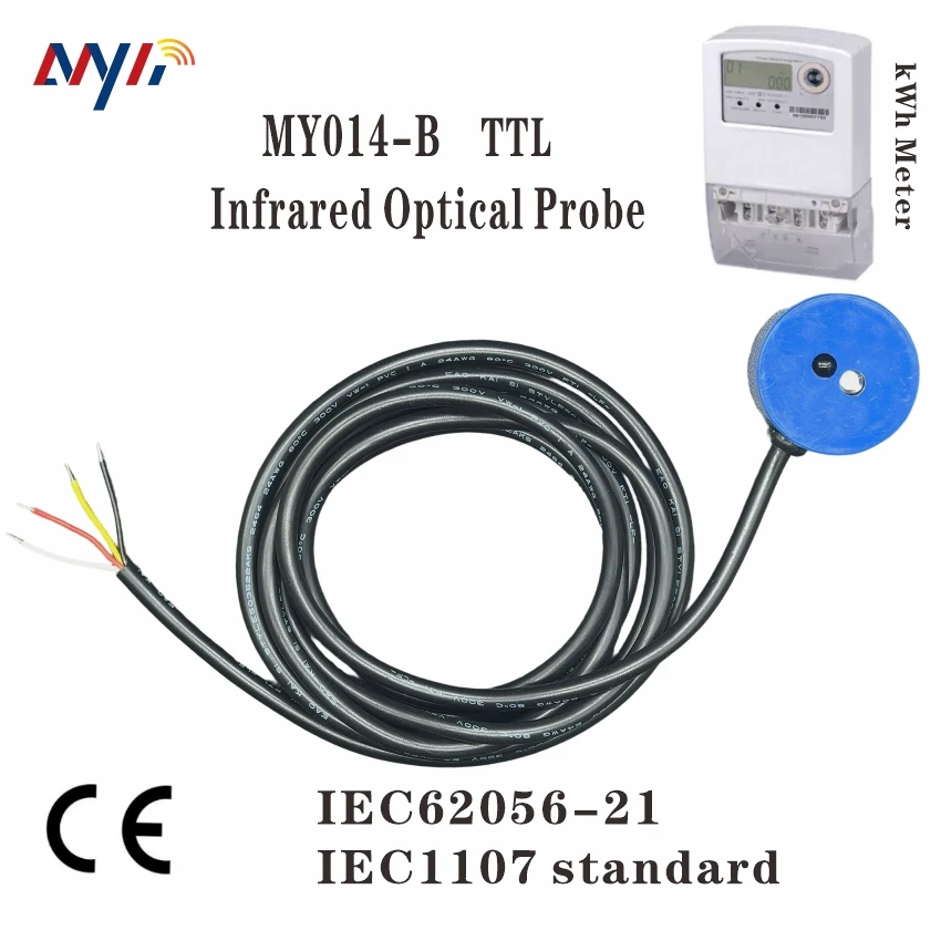 TTL to IR Infrared optical probe for Energy Meter IEC62056 DLMS kWh Meter Gas Meter Water Meter prepaid meter readout