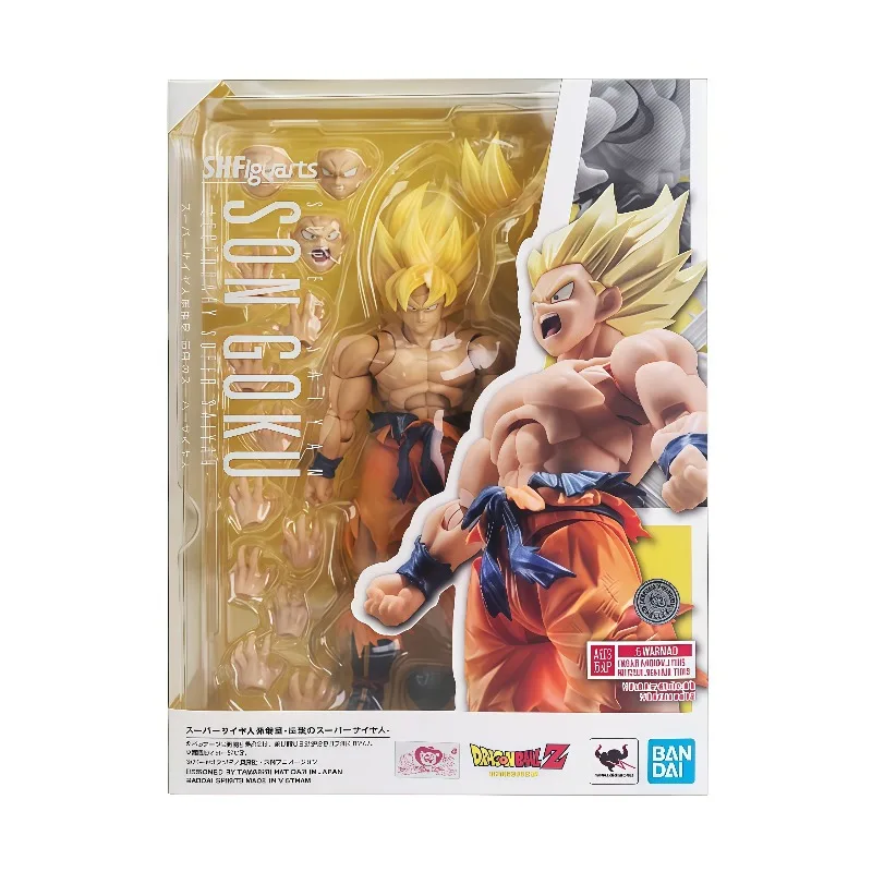 Original Bandai SHFiguarts Dragon Ball Super Saiyan Son Goku Legendary Super Saiyan Articulated Action Figure With Original Box view 5