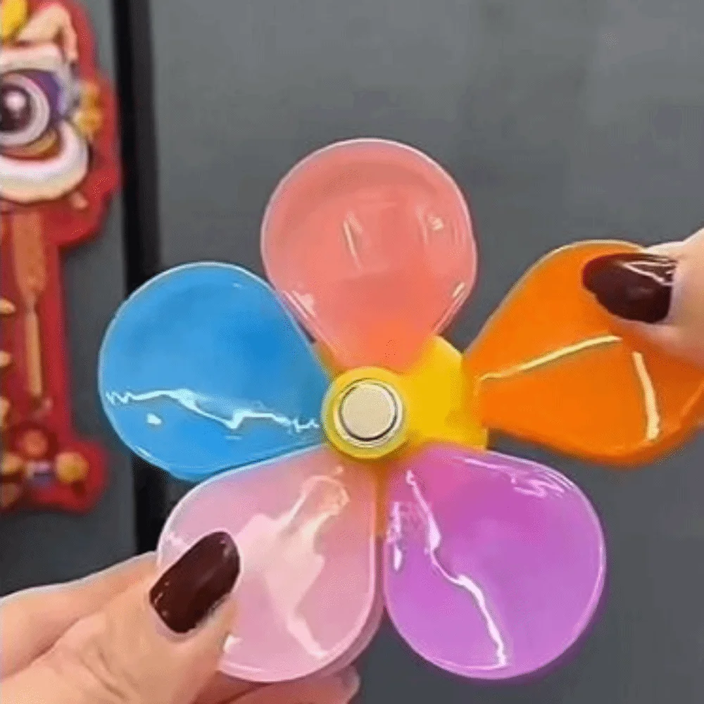 Flower Shape Magnetic Sealing Clip Moisture-Proof Airtight Refrigerator Magnet Plastic Double-layer Design Bag Sealing Clip