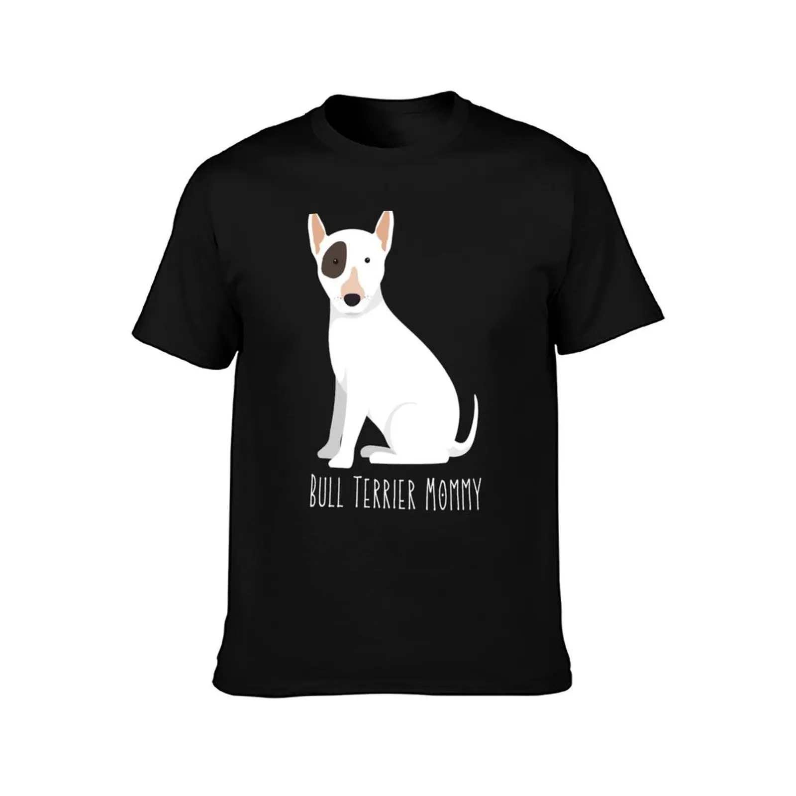 Bull Terrier Mommy T-Shirt Blouse custom t shirt cotton t shirt men