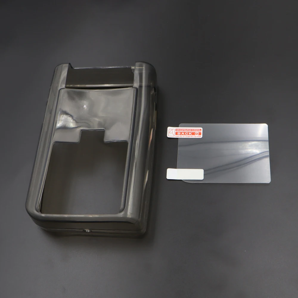 1 conjunto de capa transparente tpu capa protetora para controlador de jogo gb capa macia transparente com filmes de tela