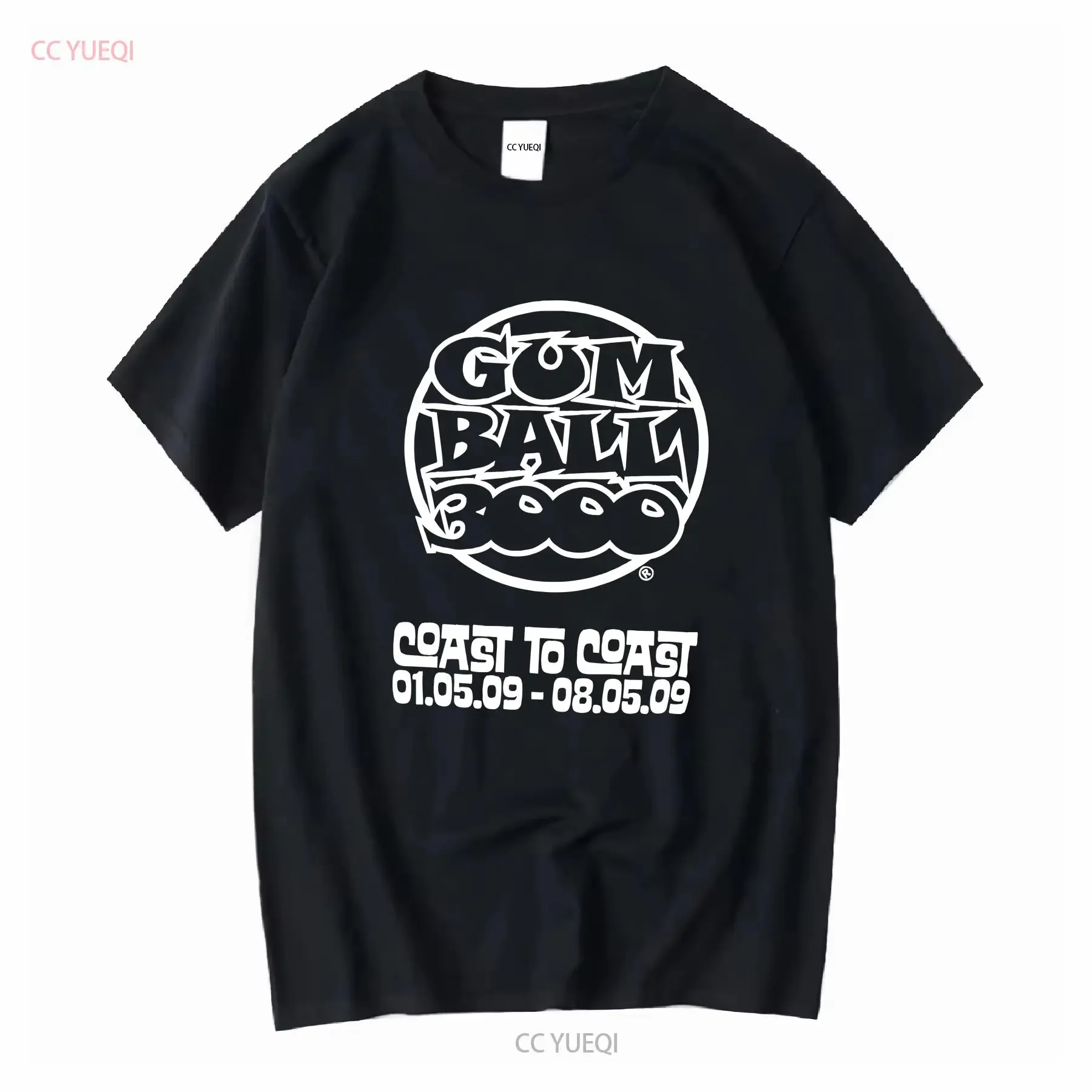 Gum Ball 3000 2009 RallyT T Shirt Cross Continent North America Black Size S long or short sleeves vintage Washed Stretched