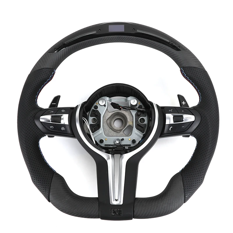 With Led Display Pre Impregnated Carbon Leather M Sport Steering Wheel For BMW F Series F10 F30 F31 F20 F21 F22 F32 F01 F02 F06