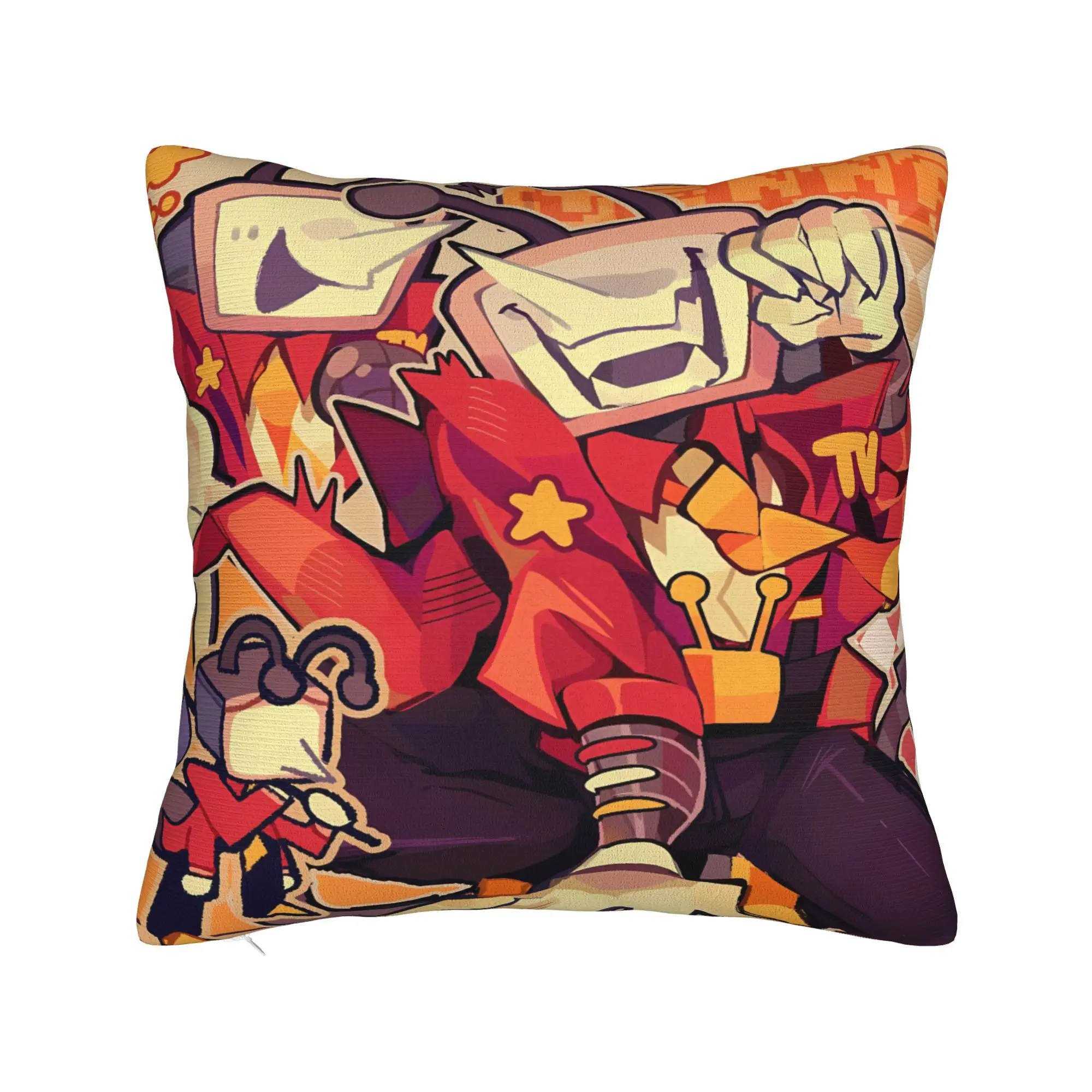 Deltarune 3 Tenna It Is TV Time Pillow Case Soft Pillow Cover Novelty Cushion Cover For Living Room Bed Chair