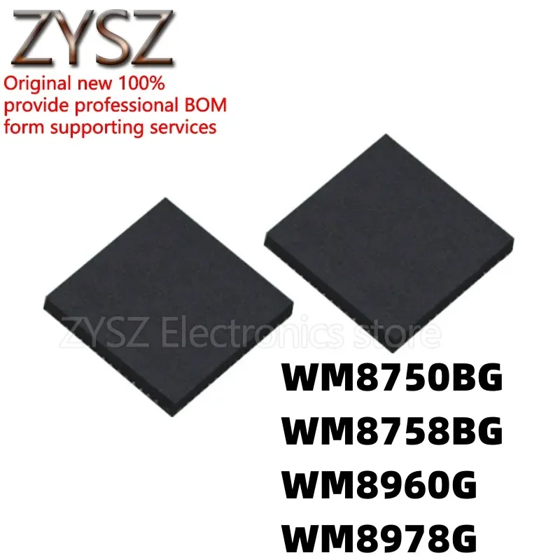 5PCS WM8750 8758 8960 8978 G BG GEFL CGEFL BLGEFL BGEFL/RV/R QFN