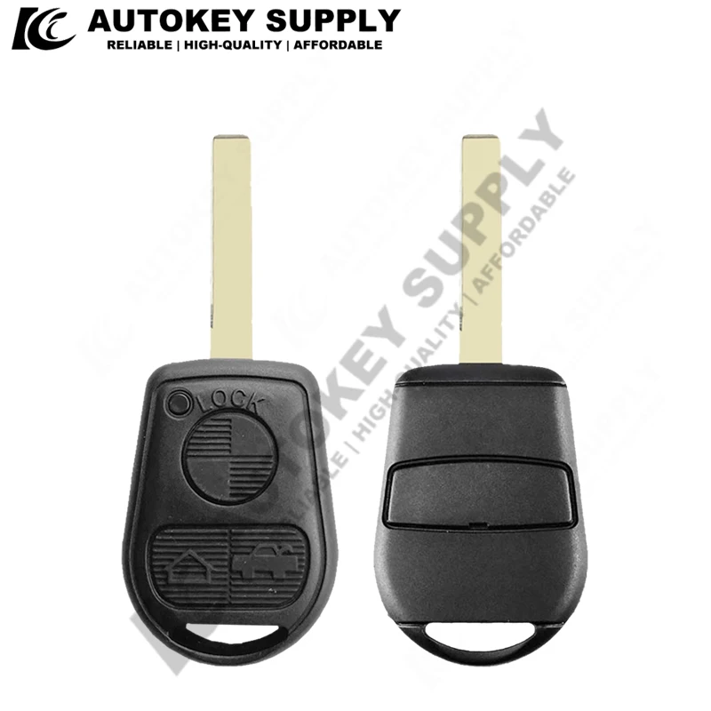 Autokeysupply 3-przyciskowy pilot zdalnego sterowania do BMW E31 E32 E34 E36 E38 E39 E46 Z3 Z4