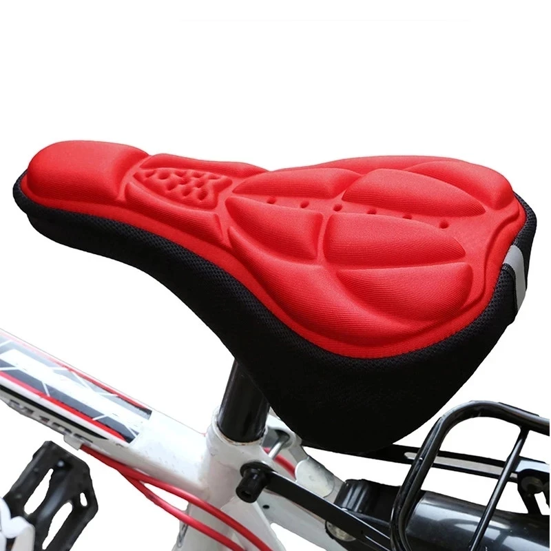 1PCS Bicycle Saddle 3D Soft Bike Seat Cover Comfortable Foam Seat Cushion Cycling Saddle for Bicycle Bike Accessories