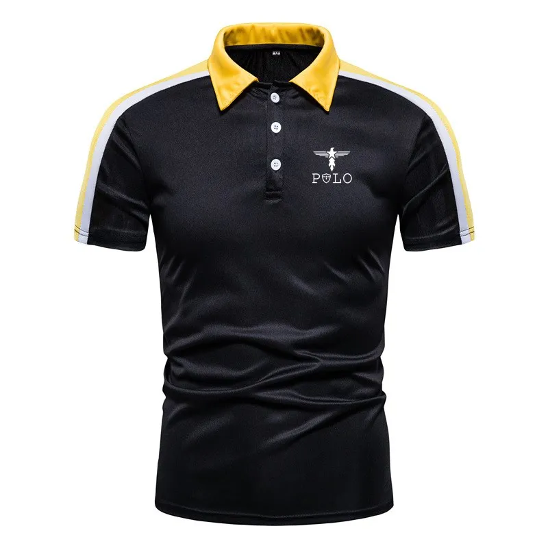 Men's Business casual fashion short sleeved men's summer short sleeved polo shirt