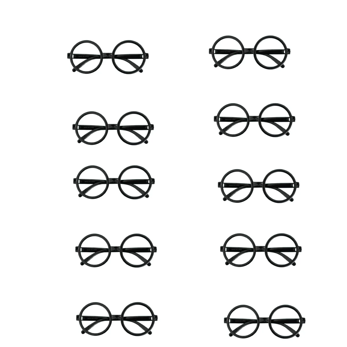 แว่นตากรอบกลมสีดำสไตล์ฮาโลวีน สำหรับสวมบทบาทในงานปาร์ตี้ ตกแต่ง หรือใช้เป็นอุปกรณ์ประกอบการแสดงบนเวที