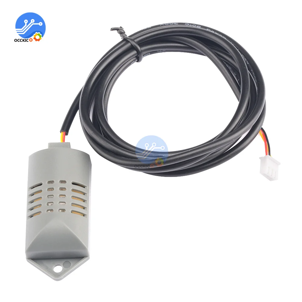 Sensor de Temperatura e Umidade Sonda com Caixa, AM2120, Cabo de Extensão, 1m, 1,5 m