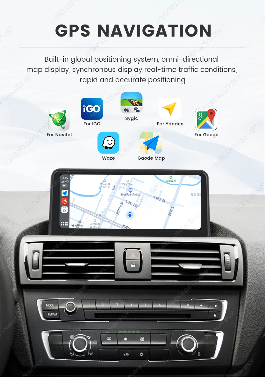 MEKEDE Linux-System Kabelloses CarPlay Android Auto Multimedia-Player Autoradio für BMW 1 2 3 4 Serie F20 F21 F22 F30 F31 F32 F33 – Detail 21