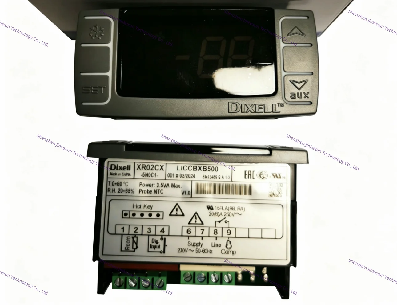 xr02cx-5n0c1-電子サーモスタット-220v-冷却霜取り温度コントローラー-冷凍機器用-ntc-プローブ付き