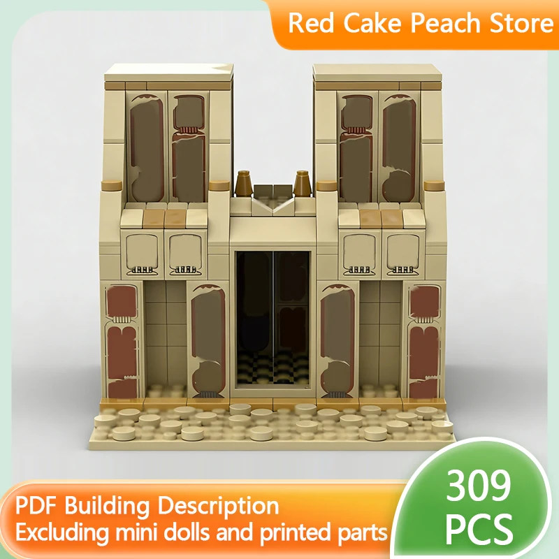 

City Street View Model MOC Building Bricks Desert Small Tomb Modular Technology Children Holiday Gifts Assemble Toys Suit