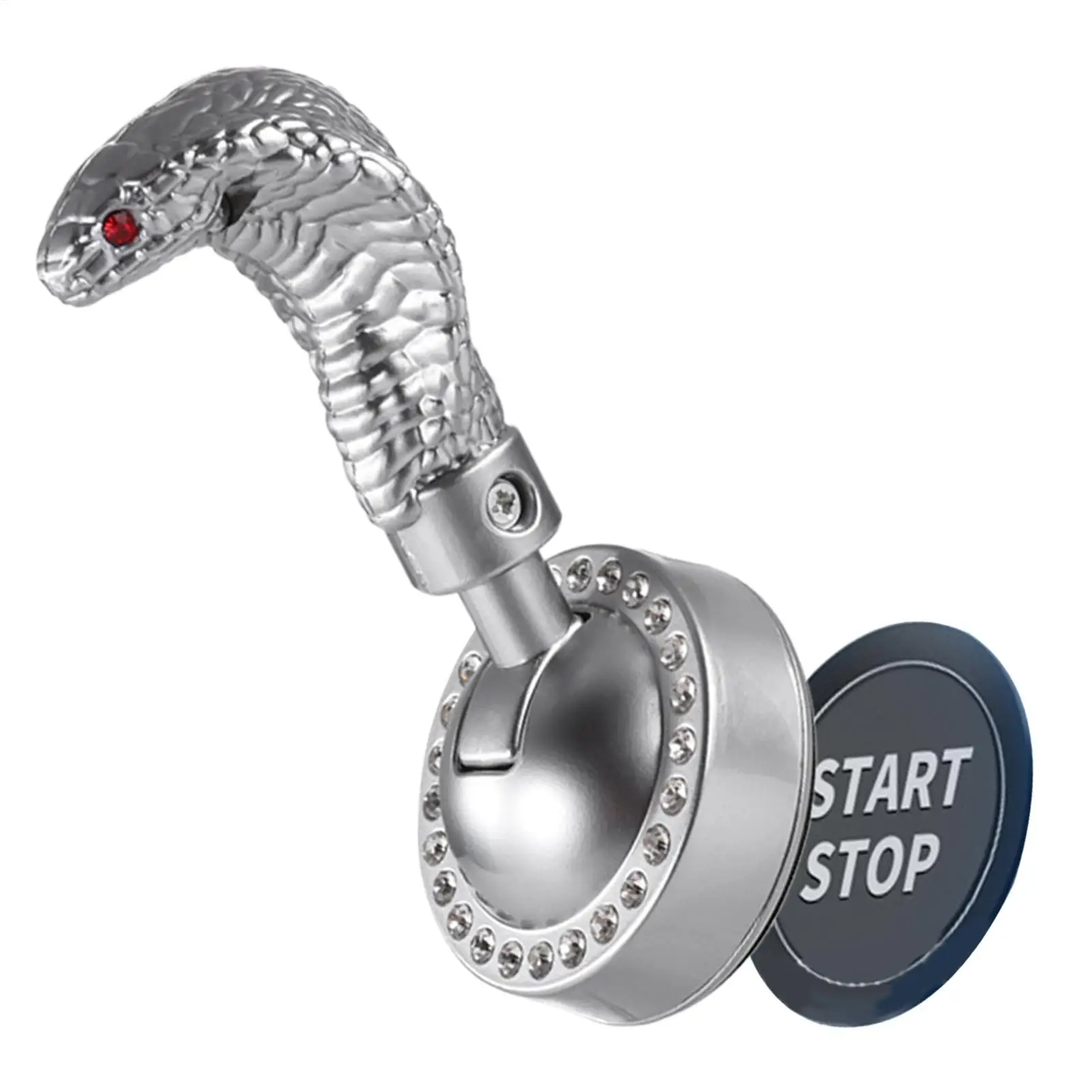 Voiture un bouton démarrage sorcières alliage voiture démarrage bouton d'arrêt décoratif serpent conception bouton poussoir partie Joystick voiture démarreur protecteur