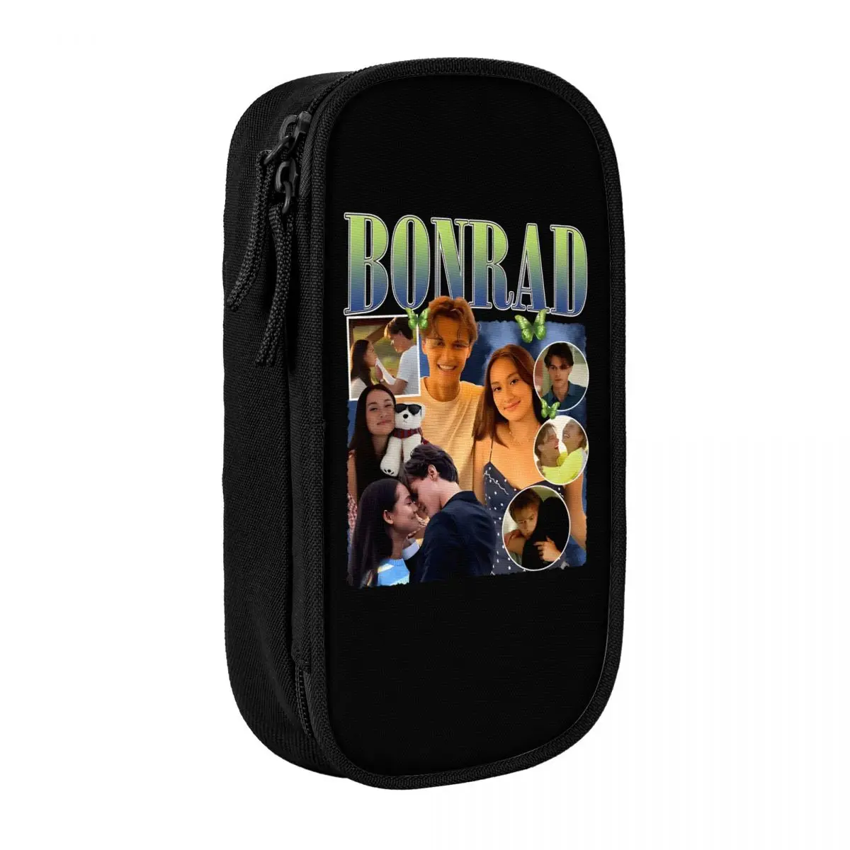 لطيف Bonrad الصيف تحولت مقلمة جميلة صندوق رصاص حامل قلم رصاص أكياس تخزين كبيرة اللوازم المدرسية سستة القرطاسية #1