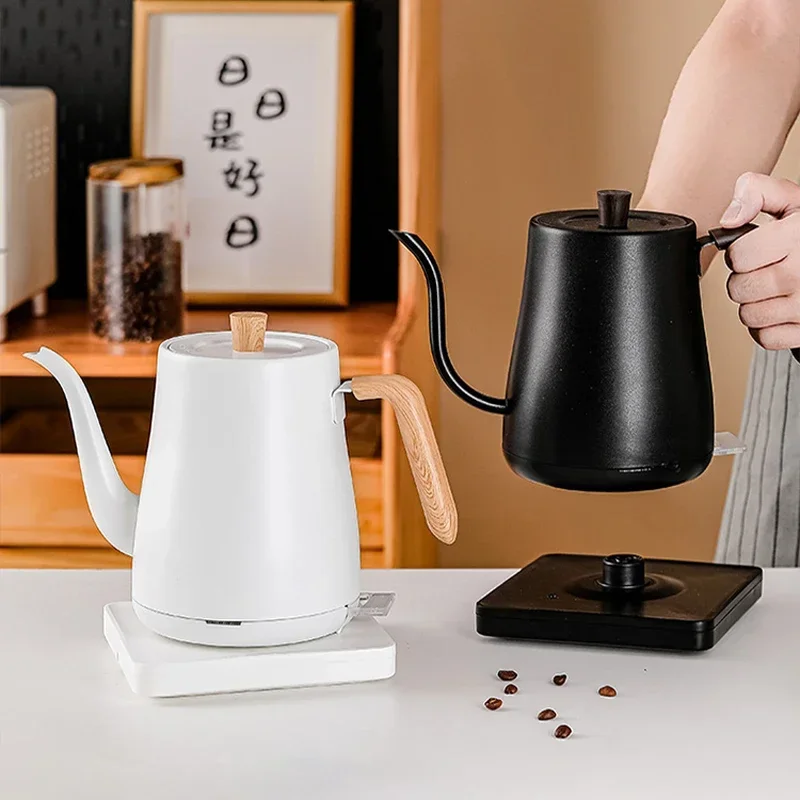 0.8L Gooseneck Electric Kettle 1000W Coffee Pot  Electric Water Heater Teapot Portable  Slender Mouth Pot 110V