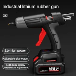 Wireless Hot Silicone Gun with Battery for Makita 21V with Temperature Control,11mm Cordless Hot Glue Pdr for DIY Repair Tool