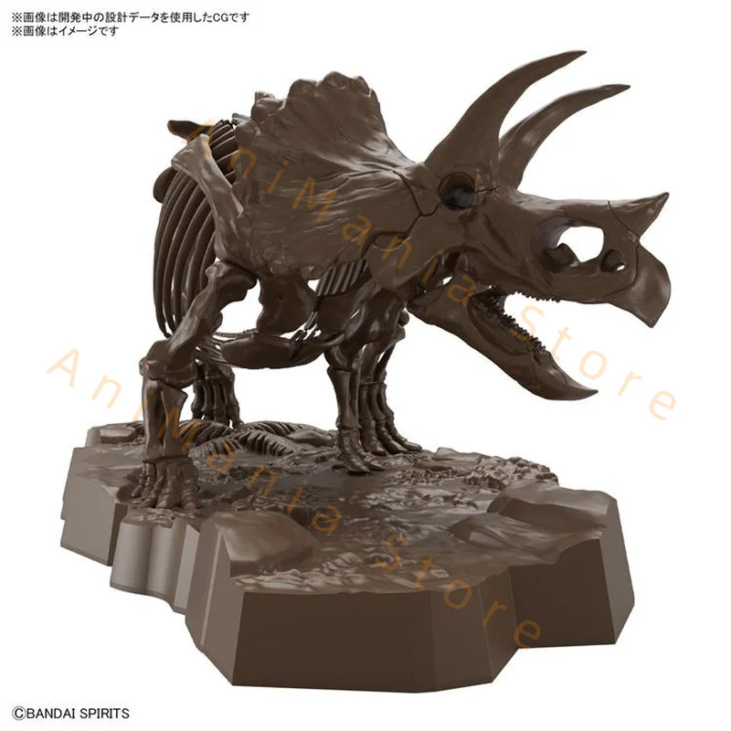 Bandai Original Tiere Action Figure 1/32 Imaginäres Skelett Triceratops Montage Modell Spielzeug Sammeln Modell Geschenke für Kinder