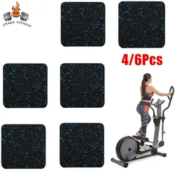 Alfombrillas para cinta de correr, alfombrillas de goma de alta densidad a prueba de golpes, amortiguación absorbente de sonido, equipo de ejercicio para gimnasio en casa, 10x10cm