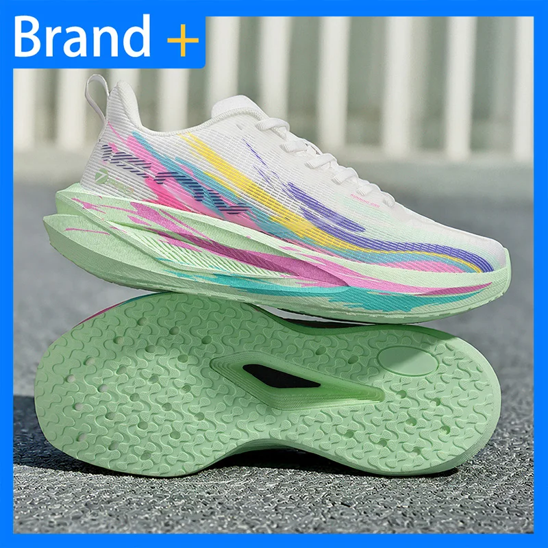 

Unisex Sports Shoes Fashionable Mesh Breathable Professional Running Shoes Outdoor Fitness Anti Slip Thick Soled Running Shoes
