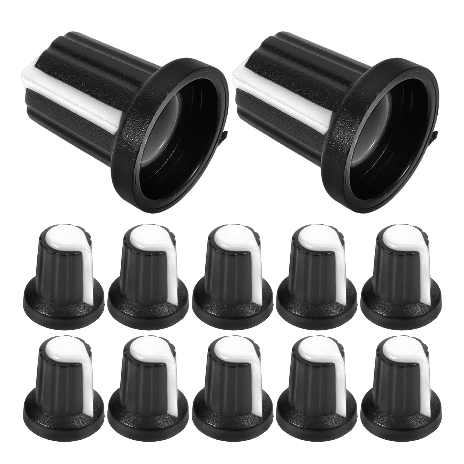 20Pcs Universal Dj Rotary Knob Caps Potentiometer Control Knobs for Volume Amplifier Mixing Table Easy Install Professional