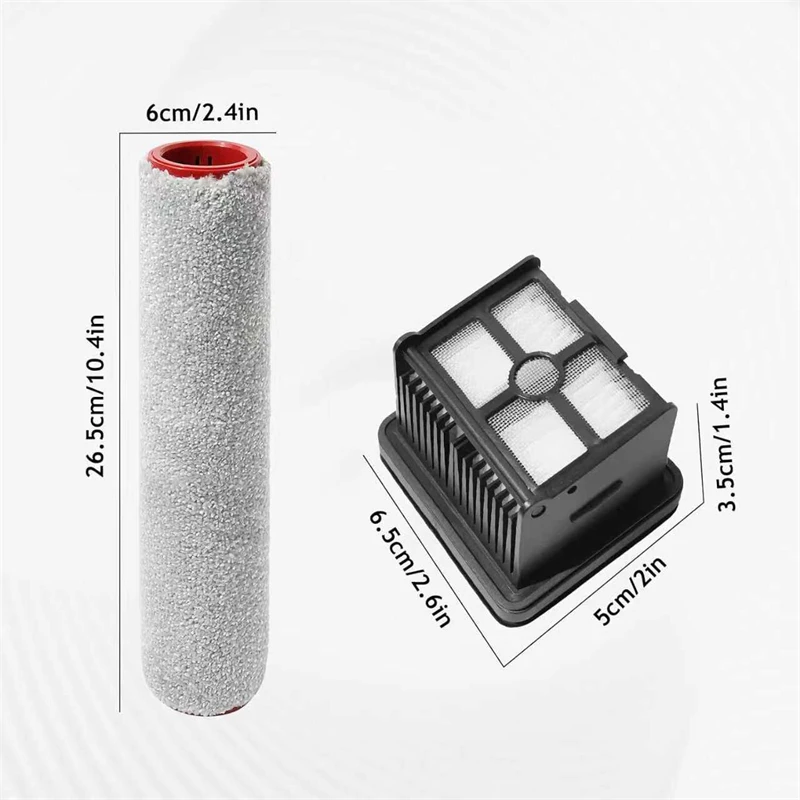 For Dreame H15 Pro/H15 FoamWash/H15 Mix/H12 Pro FlexReach/H13 FlexReach/H13 Dual FlexReach Roller Brush Hepa Filter Parts