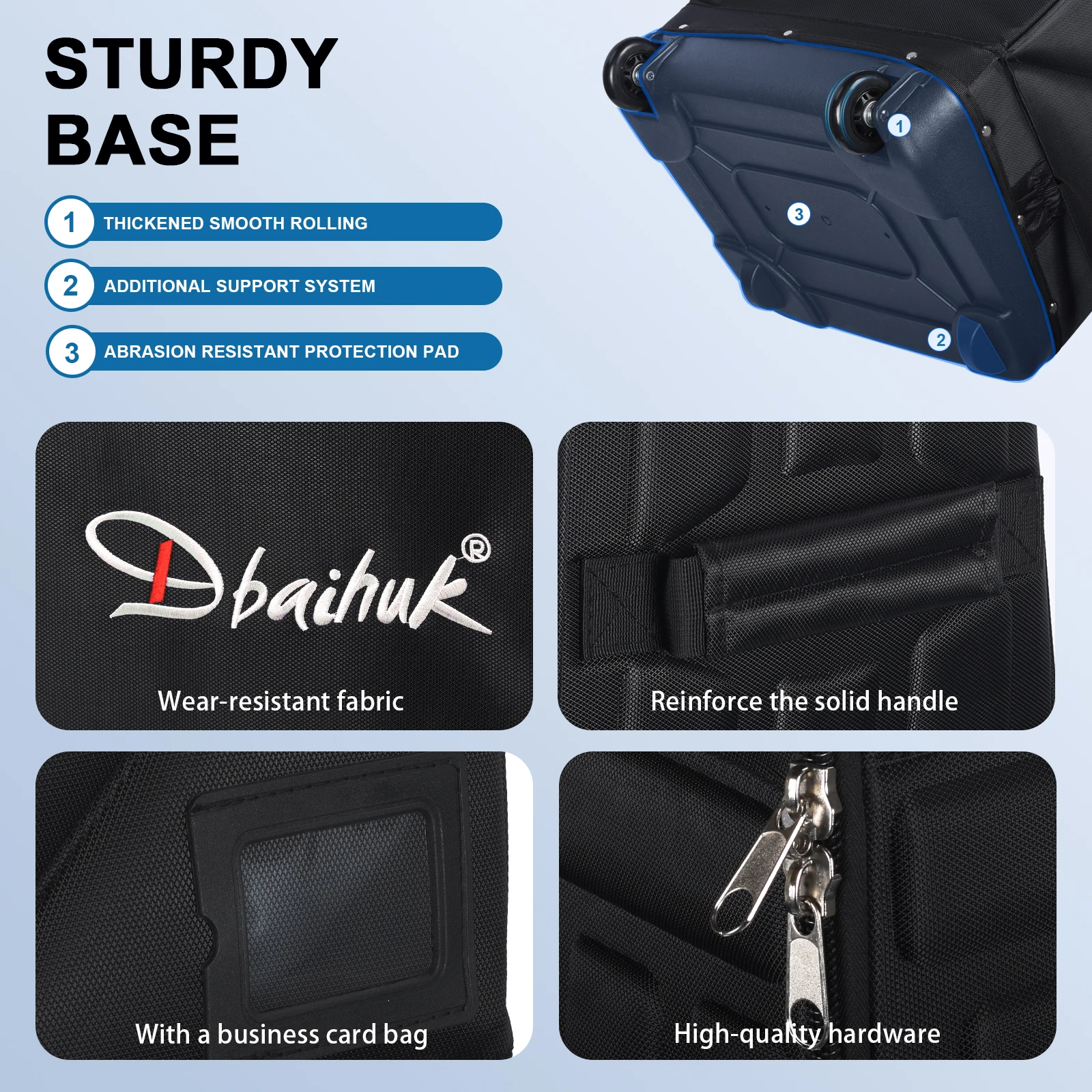 Foldable hard-shell golf luggage with wheels - durable golf club storage and protection device - golf accessory set