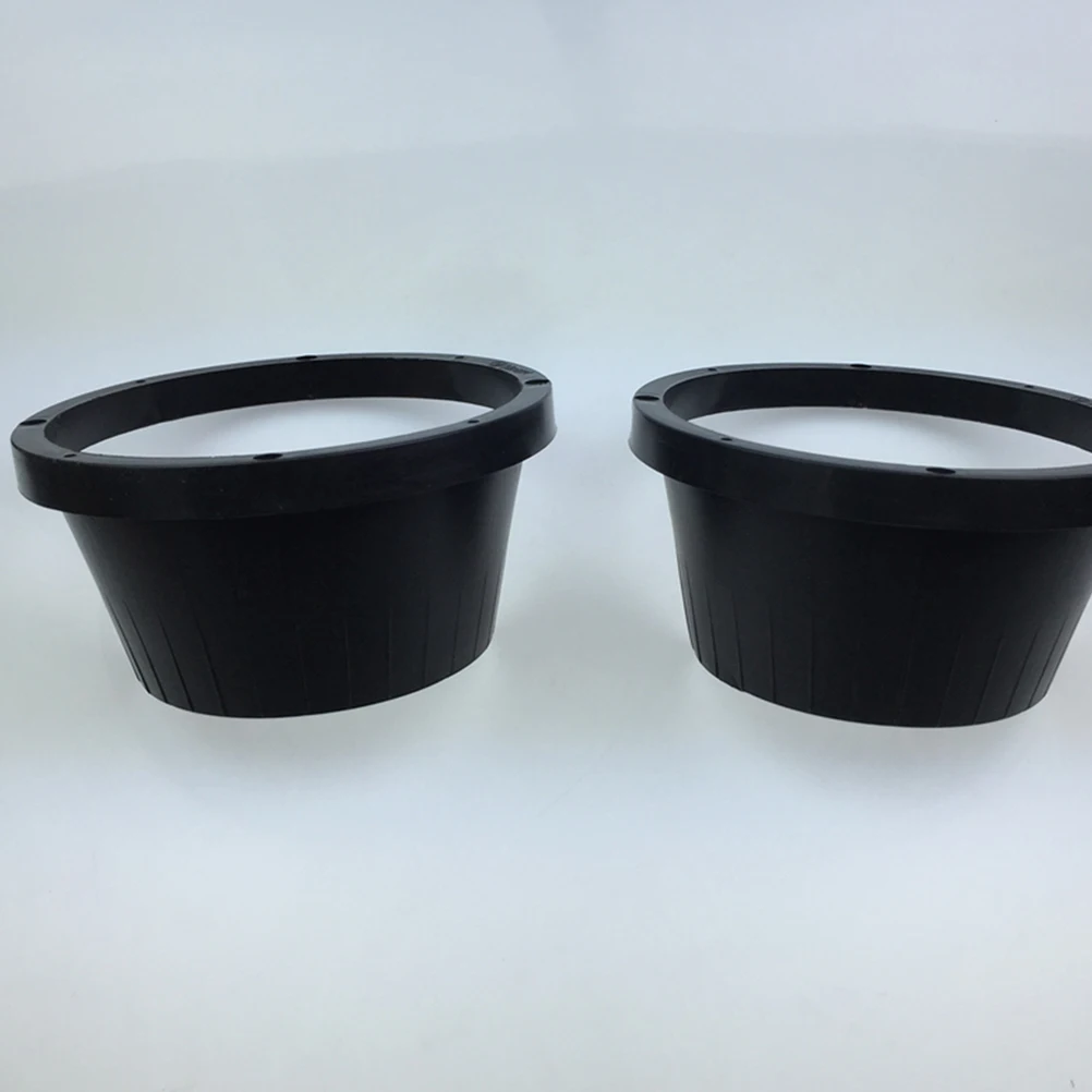 

2pcs 6.5 Inch Waterproof Car Audio Cover Auto Replacement Protection Pad Durable Abs Material Easy Install Fit Perfectly