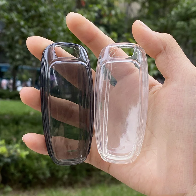 Transparent Black White Car Key Case Cover for Audi A3 A4 B9 A6 A7 4K A8 E-tron Q5 Q8 C8 D5 SQ8 Protected Shell Fob Accessories