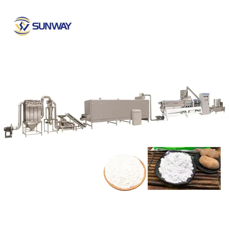 2026 Twin Screw Extruder Modified Starch Making Machine Pregelatinized Starch Production Line Oil Drilling Starch on Sale