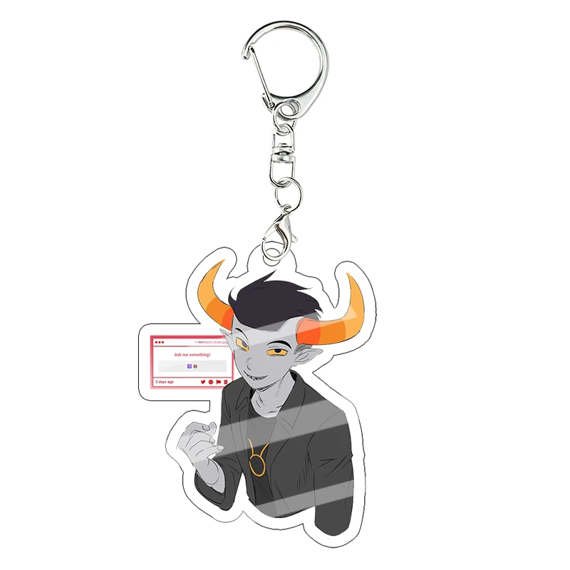 Homestuck AdiosToreador Dave Acryl-Schlüsselanhänger Dekorationszubehör Anhänger Schlüsselanhänger Figuren Mädchen Tasche Geburtstagsgeschenk – Detail 2