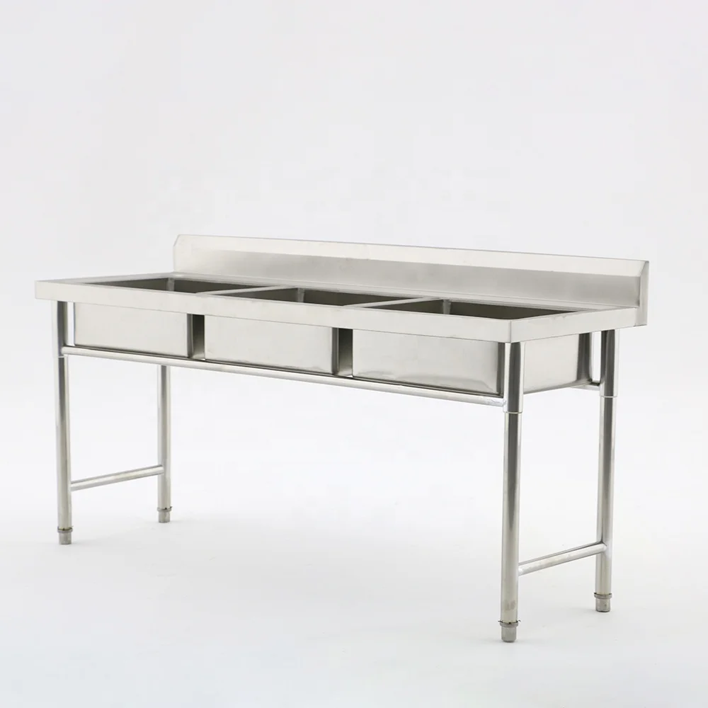 Stainless Steel Utility Sink Commercial Grade Laundry Tub Culinary Sink for Garage, Restaurant, Kitchen, Laundry, Bakery
