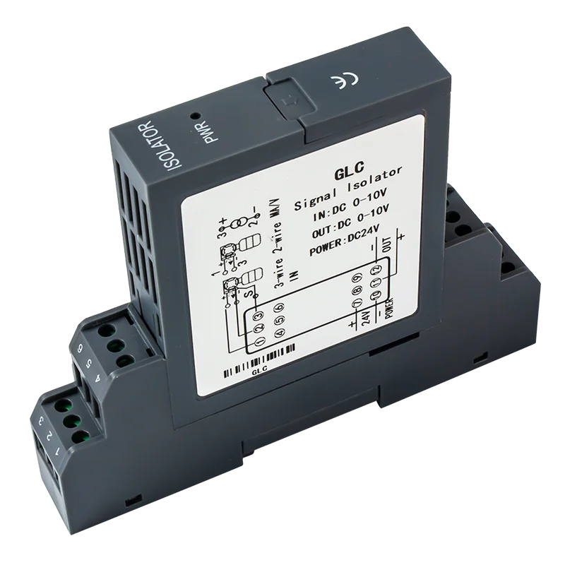 1 In 1 Out 1 In 2 Out 2 In 2 Out DC24V Signal Transmitter 4-20mA Galvanic Signal Isolator 0-10V 0-5V DC Analog Signal Converter