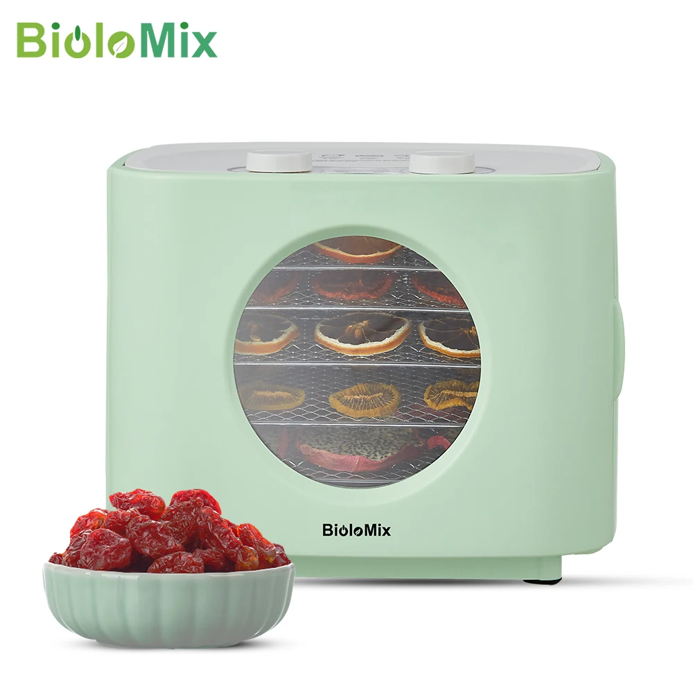 

BioloMix BPA Free 5 Metal Trays Food Dehydrator Fruits Dryer with Digital LED Display For Drying Jerky, Herbs, Meat,Vegetable