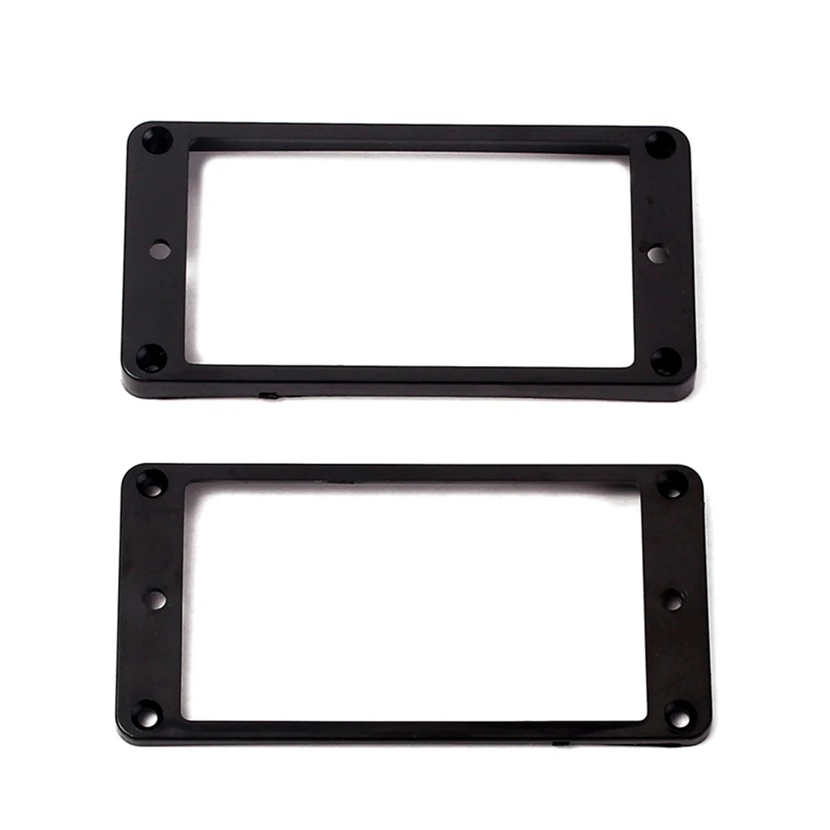 A71P 8 Uds. Anillos de montaje de marco de pastillas Humbucker curvadas negras para guitarra eléctrica